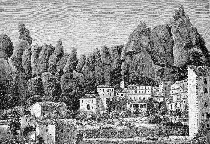 Framed Print : Montserrat Monastery, Spain, Historical