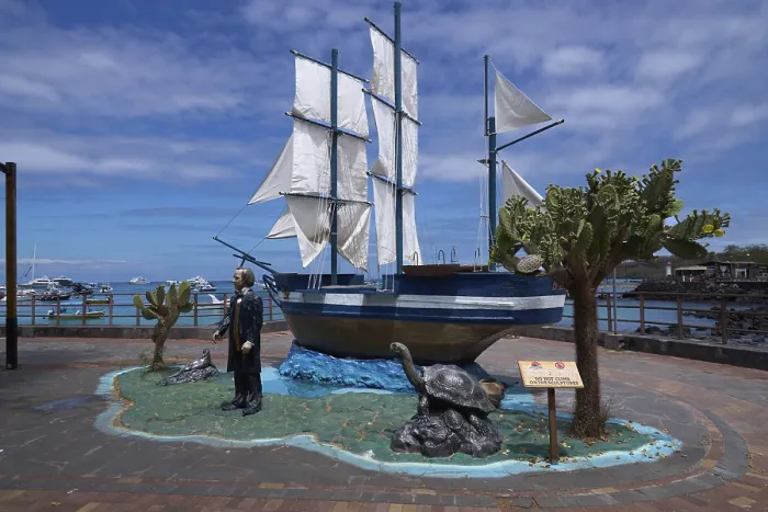 Framed Print : Monument to Charles Darwin and his ship HMS Beagle Framed Print : Monument to Charles Darwin and his ship HMS Beagle