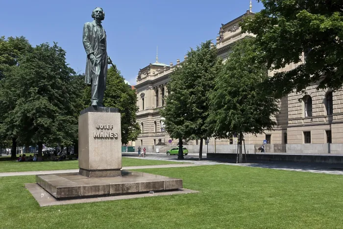 Framed Print : Monument to Josef Manes, Prague
