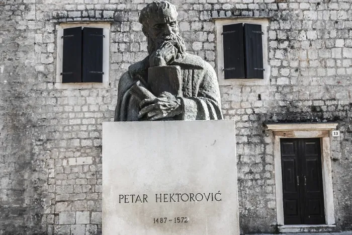 Framed Print : Monument to Petar Hektorović