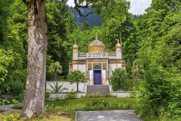 Framed Print : Moorish kiosk in the park of Linderhof Palace
