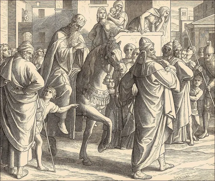 Framed Print : Mordecai Honored, Old Testament