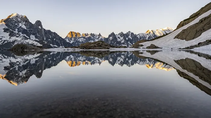 Framed Print : Morning atmosphere at a mountain lake Framed Print : Morning atmosphere at a mountain lake