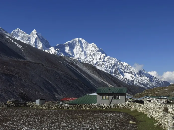 Framed Print : Morning in Dingboche, village near Mount Everest