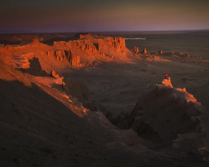Framed Print : Morning in Flaming cliffs. Looks like another planet