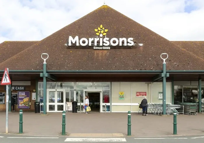 Framed Print : Morrisons superstore supermarket shop store Framed Print : Morrisons superstore supermarket shop store