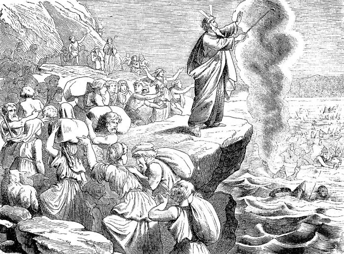 Framed Print : Moses and the children of Israel