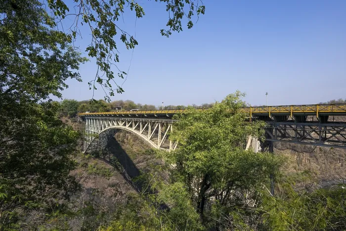 Framed Print : Mosi-Oa-Tunya Bridge, Victoria Falls