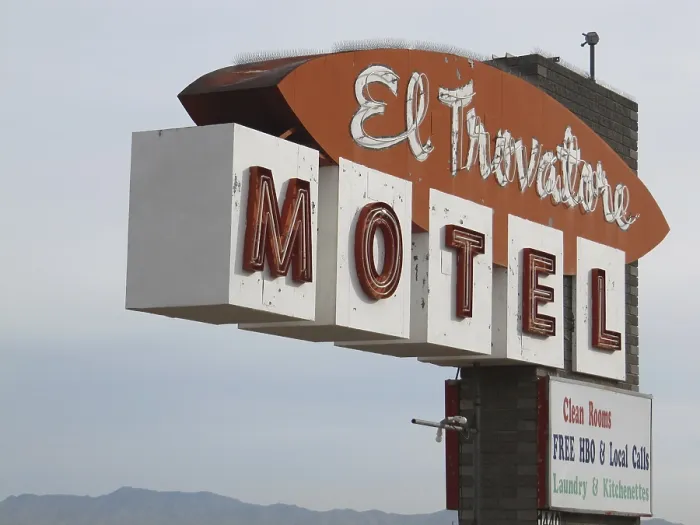 Framed Print : Motel advertising Framed Print : Motel advertising
