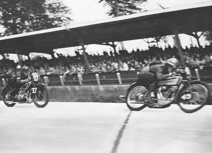 Framed Print : Motorcycle racing in the 1930s Framed Print : Motorcycle racing in the 1930s