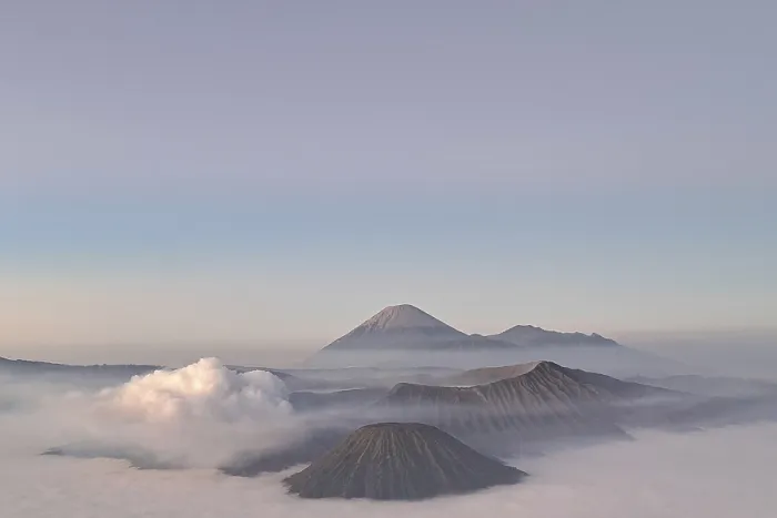Framed Print : Mount Bromo volcano on the island of East Java
