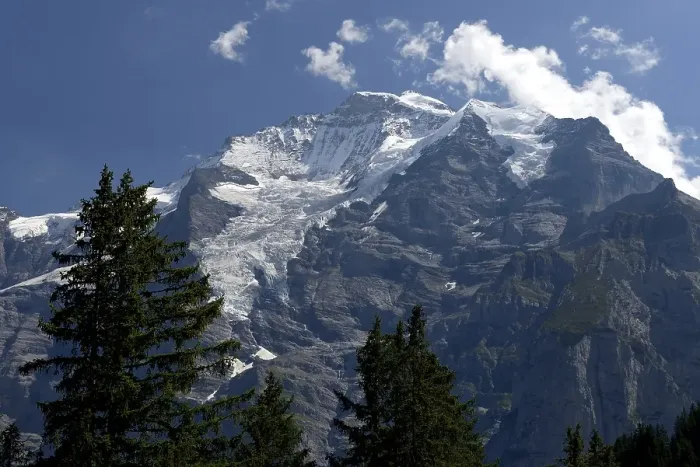 Framed Print : Mount Jungfrau (4158 m), part of the Eiger-Moench-Jungfrau triumvirate