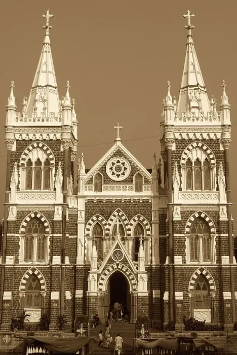 Framed Print : Mount Mary Church Mumbai Anno Jubilee 1904