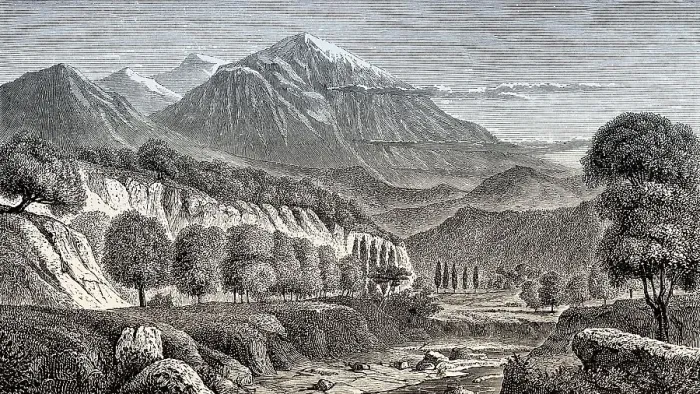 Framed Print : The Mount Olympus, the highest mountain in Greece