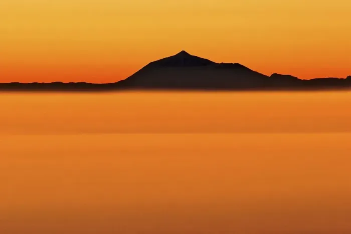 Framed Print : Mount Pico de Teide on Tenerife seen from La Palma