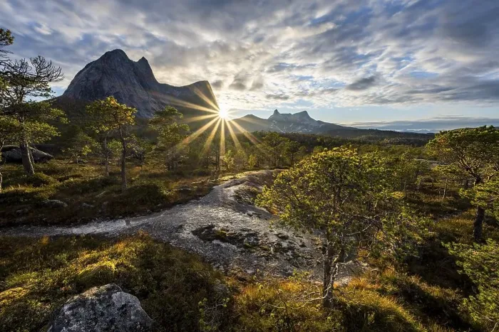 Framed Print : Mount Stortinden at sunset, Efjord Framed Print : Mount Stortinden at sunset, Efjord