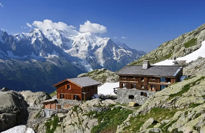 Framed Print : Mountain cabin Refuge du Lac Blanc Framed Print : Mountain cabin Refuge du Lac Blanc
