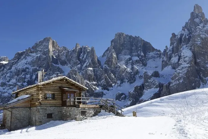 Framed Print : Mountain hut in the snow, ski area San Martino di Castrozza Framed Print : Mountain hut in the snow, ski area San Martino di Castrozza