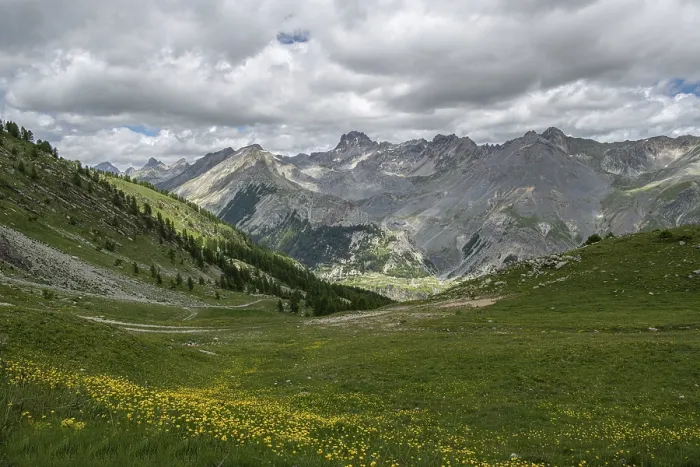 Framed Print : Mountain landscape, italy