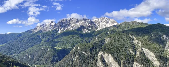 Framed Print : Mountain panorama above Bardonecchia with Punta de la Mulattiera and Pointe Cloutzau