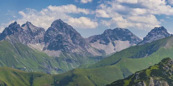 Framed Print : Mountain panorama from the Kanzelwand
