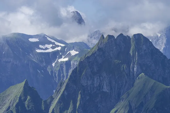 Framed Print : Mountain panorama from the Nebelhorn