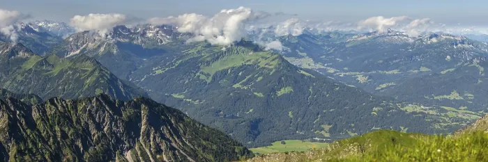 Framed Print : Mountain panorama from the Nebelhorn