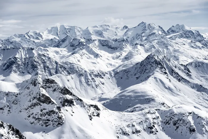 Framed Print : Mountain panorama with view of peaks Framed Print : Mountain panorama with view of peaks