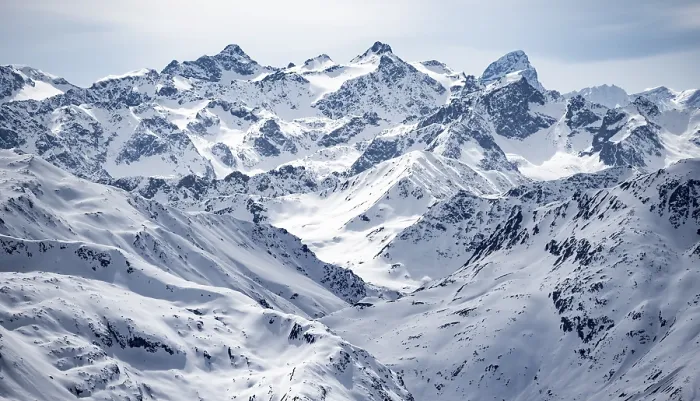 Framed Print : Mountain panorama with view of peaks of the Bernina Group Framed Print : Mountain panorama with view of peaks of the Bernina Group