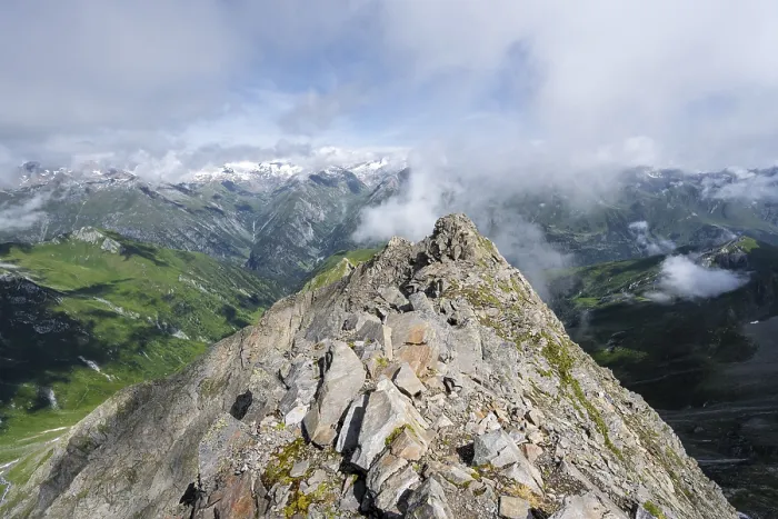 Framed Print : Mountain panorama, view from the summit of the Lasoerling to the mountains of the Venediger Group