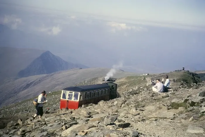 Framed Print : Mountain railway near the summit, Mount Snowdon, Snowdonia, North Wales, Great Britain 1966 Framed Print : Mountain railway near the summit, Mount Snowdon, Snowdonia, North Wales, Great Britain 1966
