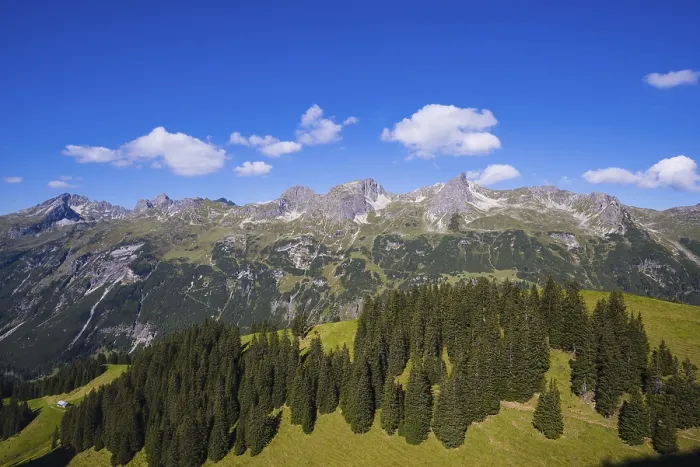 Framed Print : Mountain range with the three Schafalpenkoepfe