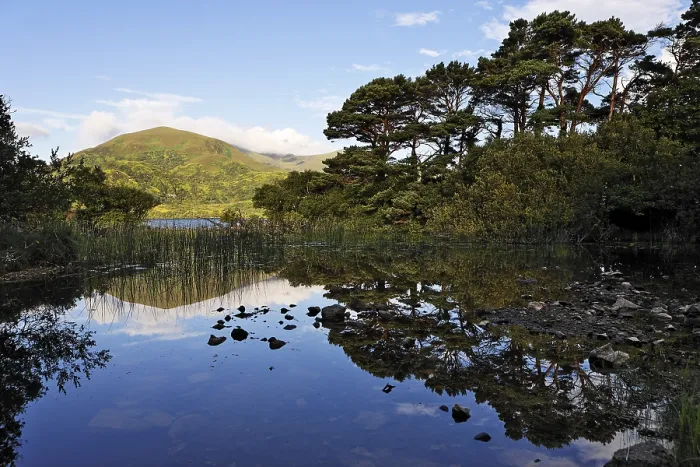 Framed Print : The mountain Shehy mirrors in the Loch Lein Framed Print : The mountain Shehy mirrors in the Loch Lein