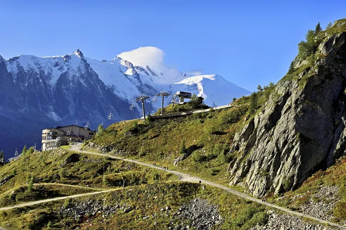Framed Print : Mountain station of the La Flegere cable car Framed Print : Mountain station of the La Flegere cable car