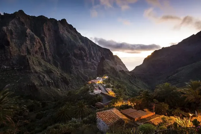 Framed Print : Mountain village Masca at dusk Framed Print : Mountain village Masca at dusk