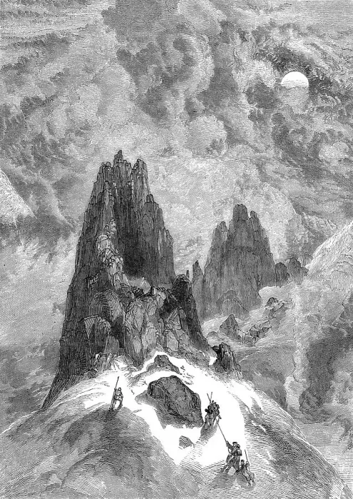 Framed Print : Mountaineer on Mont Blanc just in front of the summit