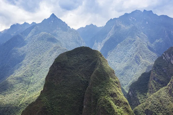 Framed Print : Mountains covered with forest. Peru