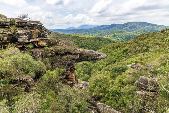 Framed Print : Mountains and forests of the state of Minas Gerais and a rock formation known as the Alligator Rock Framed Print : Mountains and forests of the state of Minas Gerais and a rock formation known as the Alligator Rock