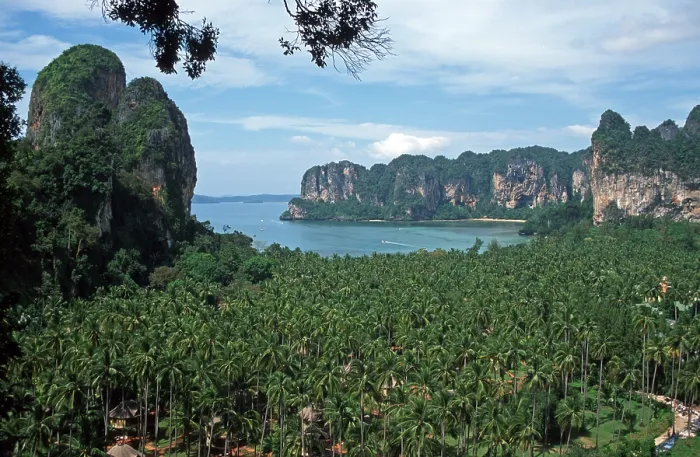 Framed Print : Mountains, sea, view of Railay from the viewpoint
