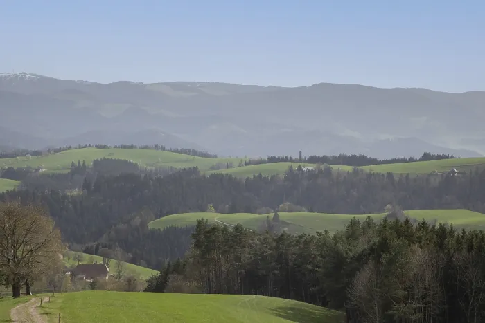 Framed Print : Mountains and trails in the Black Forest Framed Print : Mountains and trails in the Black Forest