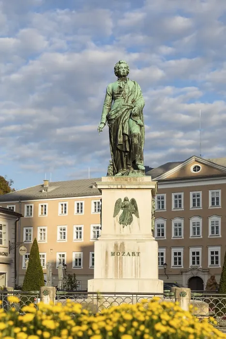 Framed Print : Mozart monument on Mozart Square