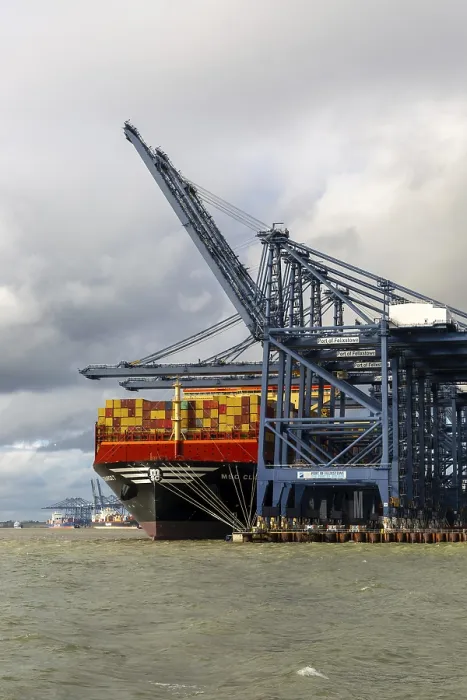Framed Print : MSC Claude Girardet container ship built 2023