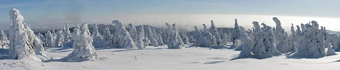 Framed Print : Mt Brocken Panorama, winter on Mt Brocken in the Harz