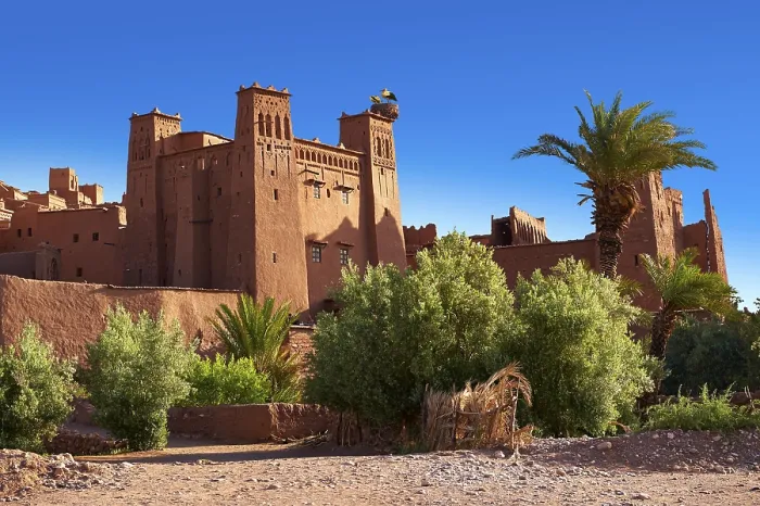 Framed Print : Mud buildings of the fortified Berber Ksar of Ait Benhaddou