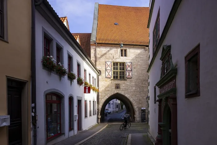 Framed Print : Muehlhausen townscape, Muehlhausen