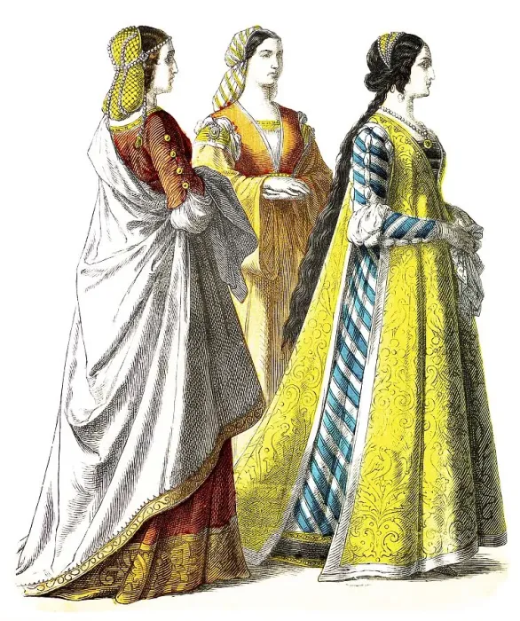 Framed Print : Muenchener Bilderbogen, Costumes