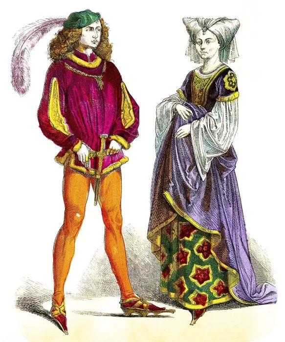 Framed Print : Muenchener Bilderbogen, Costumes
