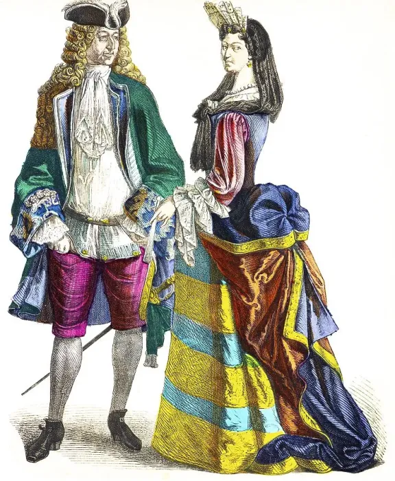 Framed Print : Muenchener Bilderbogen, Costumes