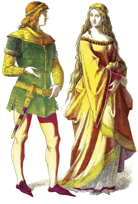 Framed Print : Muenchener Bilderbogen, costumes