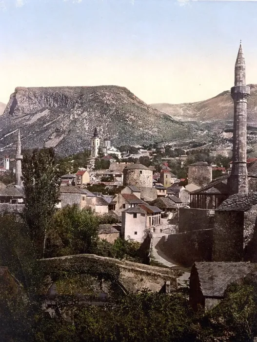 Framed Print : The Muhlen Bridge at Mostar, Herzegovina, Austro-Hungary, Austro-Hungarian Empire, Austrian-Hungarian Monarchy, today Bosnia-Herzegovina, Historical, around 1900, digitally restored reproduction from a 19th century original Framed Print : The Muhlen Bridge at Mostar, Herzegovina, Austro-Hungary, Austro-Hungarian Empire, Austrian-Hungarian Monarchy, today Bosnia-Herzegovina, Historical, around 1900, digitally restored reproduction from a 19th century original